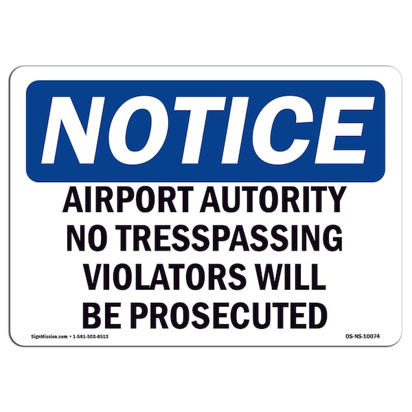 OSHA, 18" H, 24" W, Peel & Stick Wall Graphic, 24" W, 18" H, Landscape, OS-NS-RD-1824-L-10074